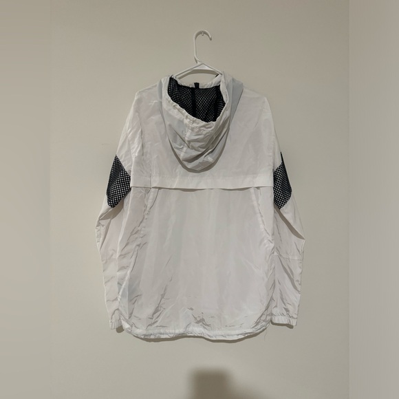 CSG Men's White/Black Hooded Jacket 1/4 Zip Size M - Picture 2 of 2